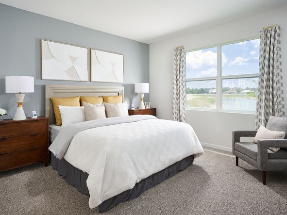 The Foxglove floorplan modeled at The Grove at Stuart Crossing.