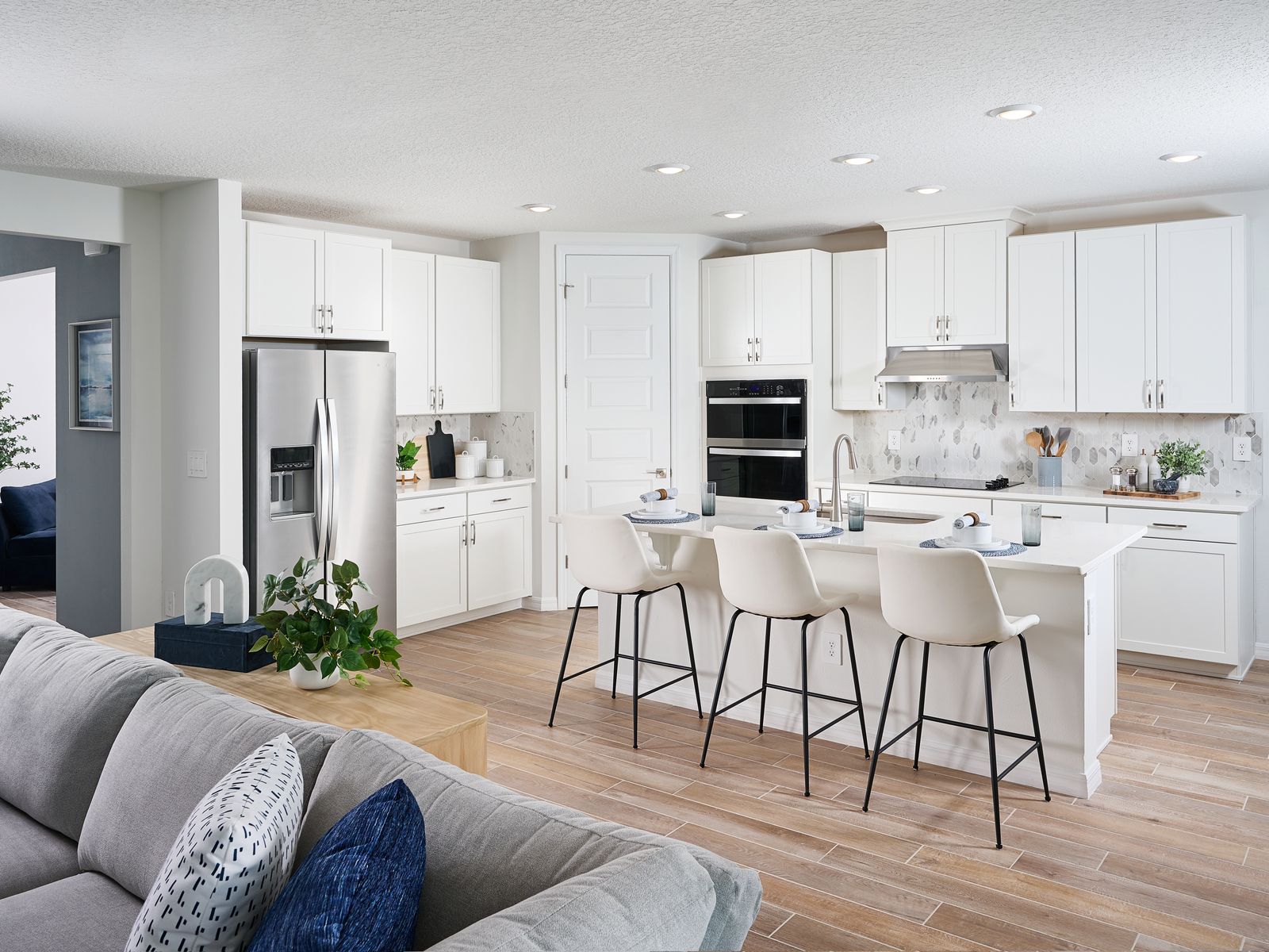 The Kitchen of the Jasmine Model at the Grove at Stuart Crossing.