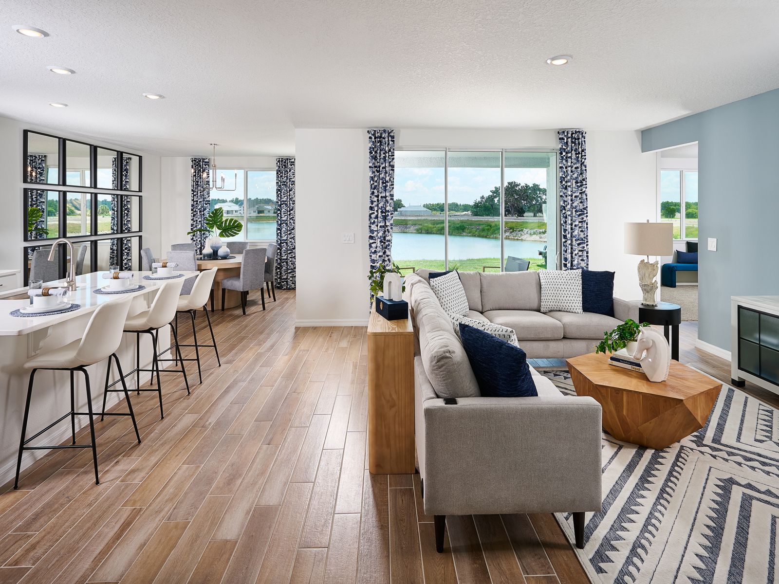 The Great Room of the Jasmine Model at the Grove at Stuart Crossing.