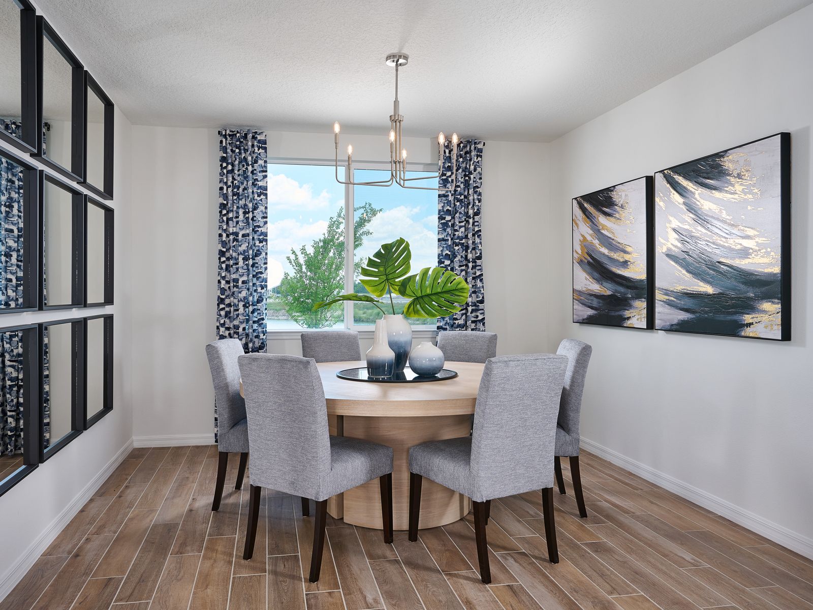 The Dining Room of the Jasmine Model at the Grove at Stuart Crossing.