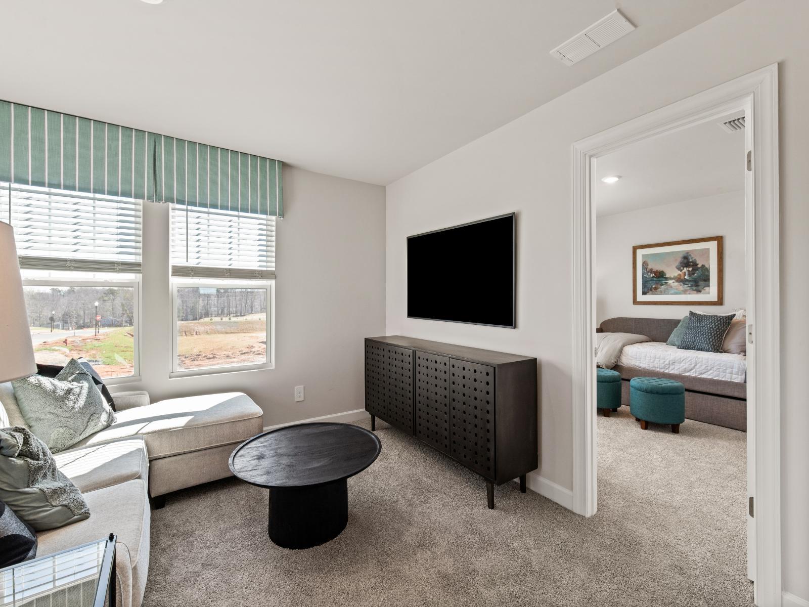 Turn the loft into your favorite hangout spot.