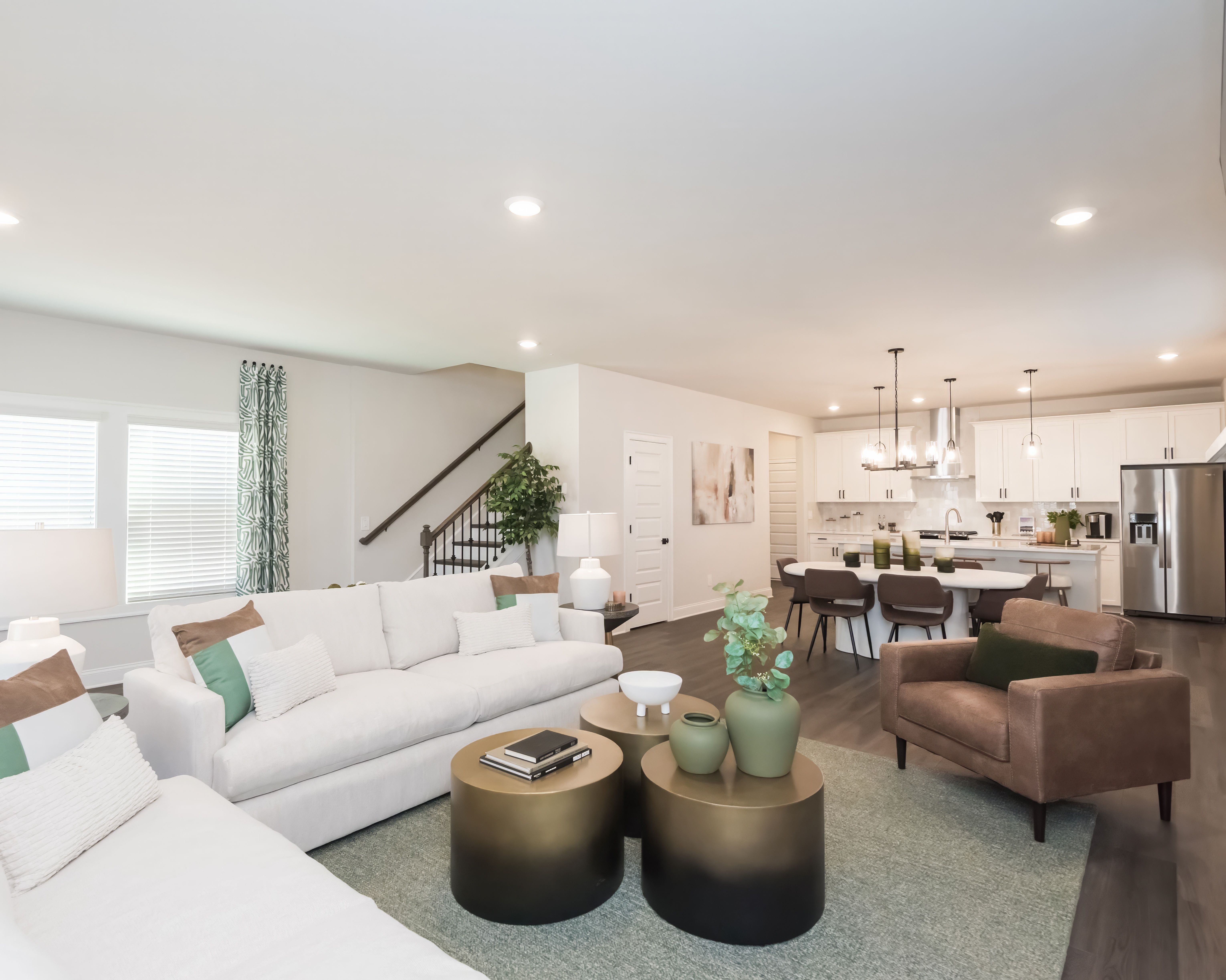 Great room in the Cromwell floorplan at a Meritage Homes community in Atlanta, GA.