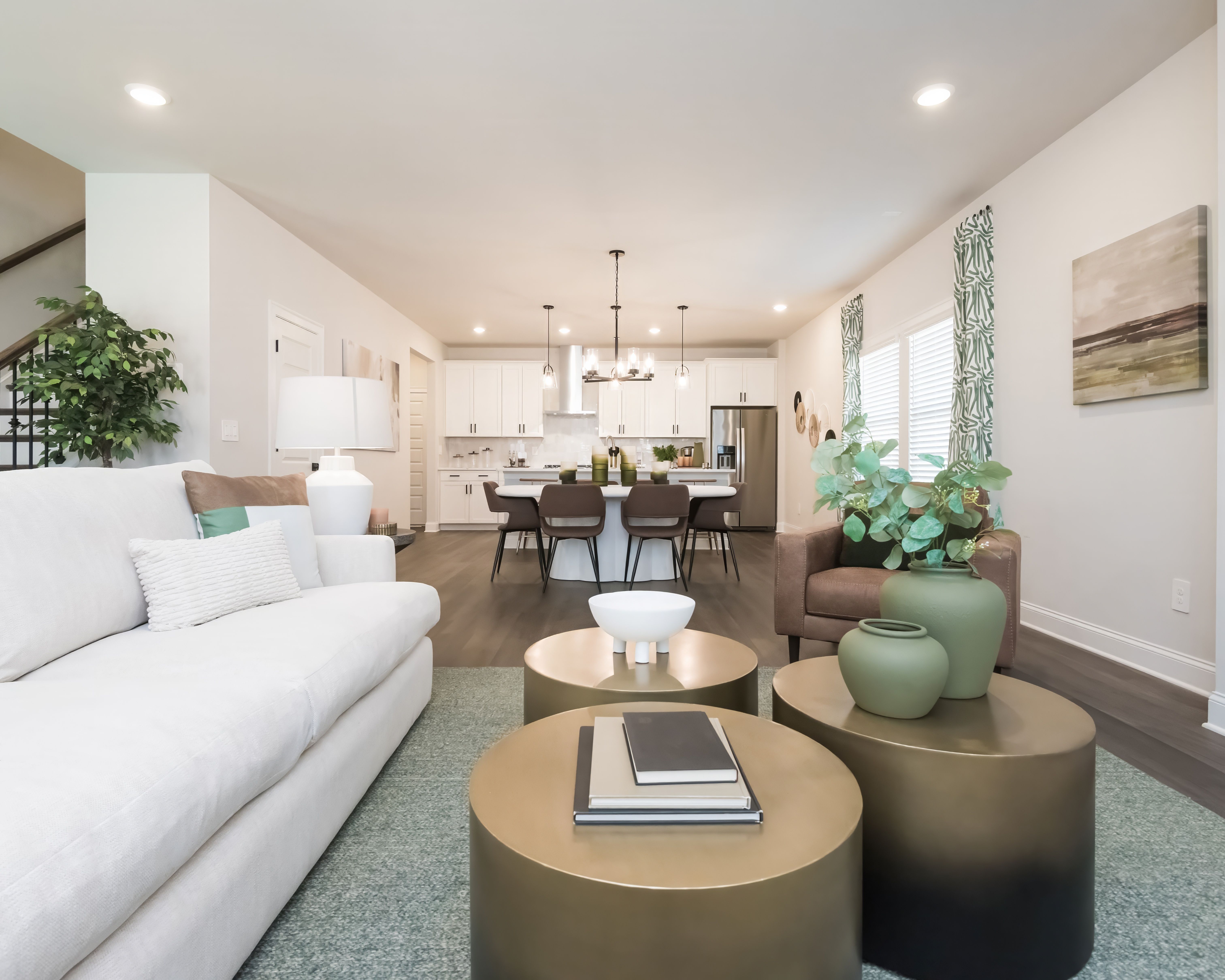 Great room in the Cromwell floorplan at a Meritage Homes community in Atlanta, GA.
