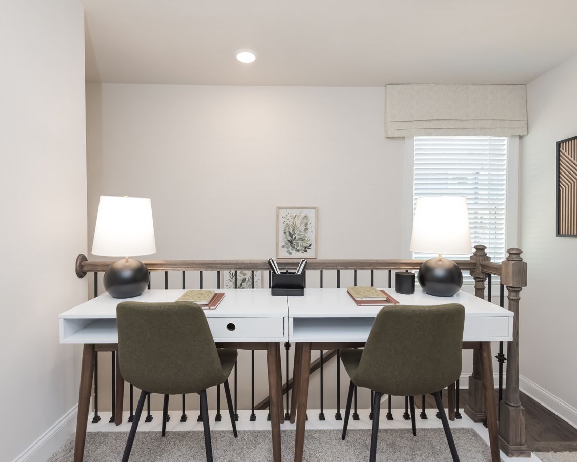 Complete homework or work from home effortlessly in the upstairs area.