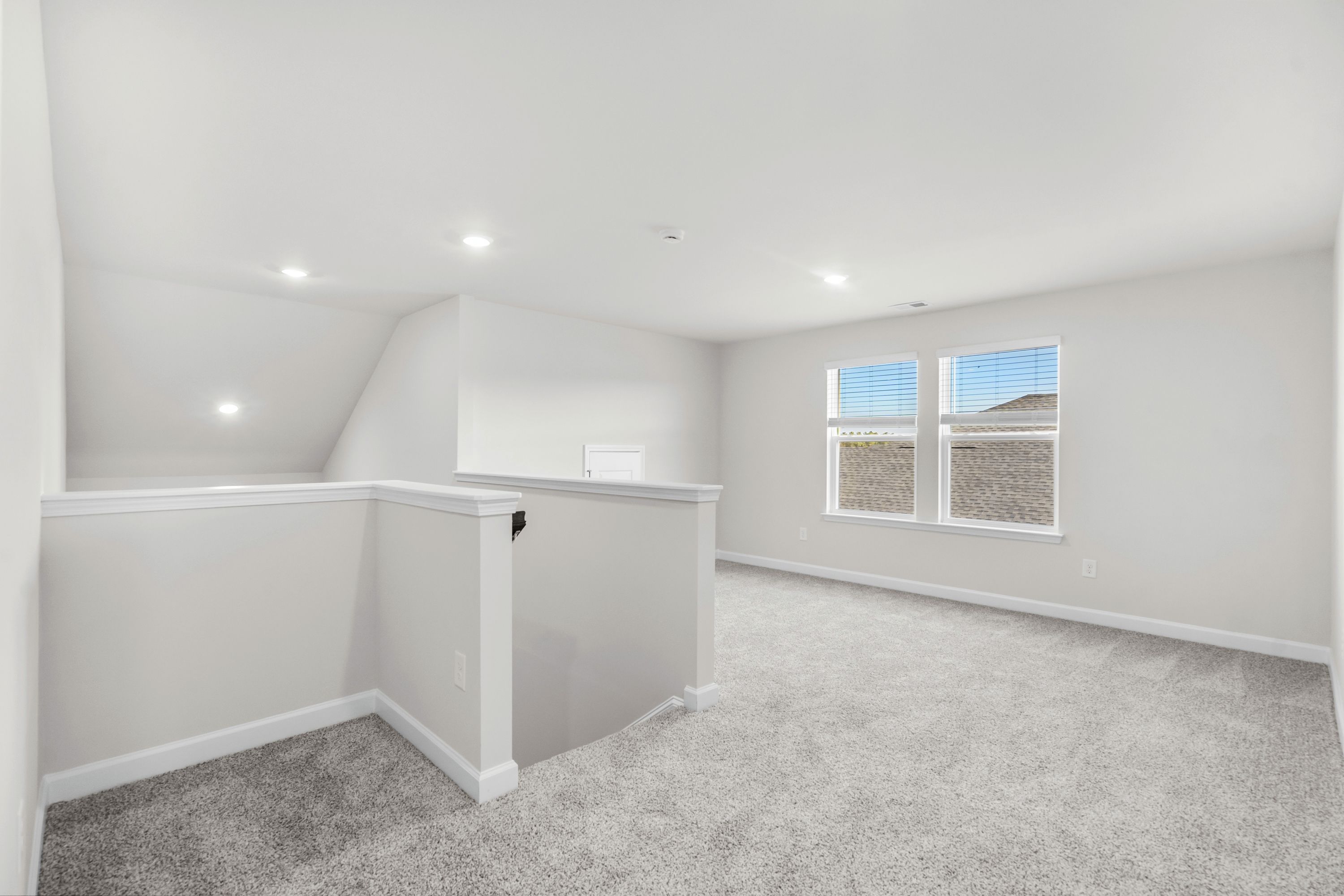 A second floor loft provides a large space to relax and unwind.