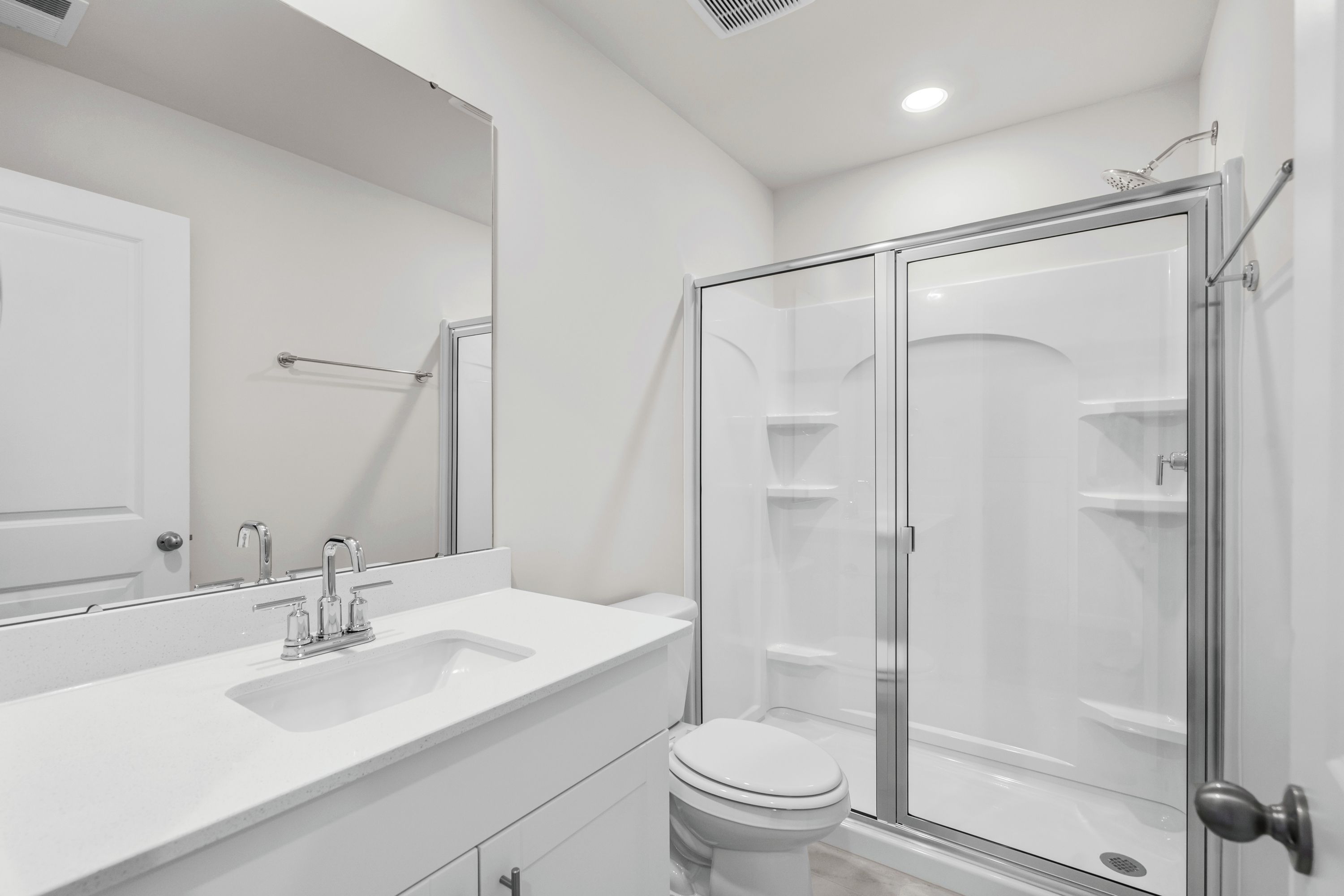 A full bathroom is located upstairs next to the bedroom.