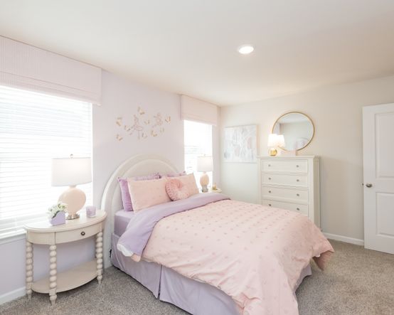 Secondary Bedroom in the Cromwell floorplan modeled at a Meritage Homes community in Atlanta, GA.