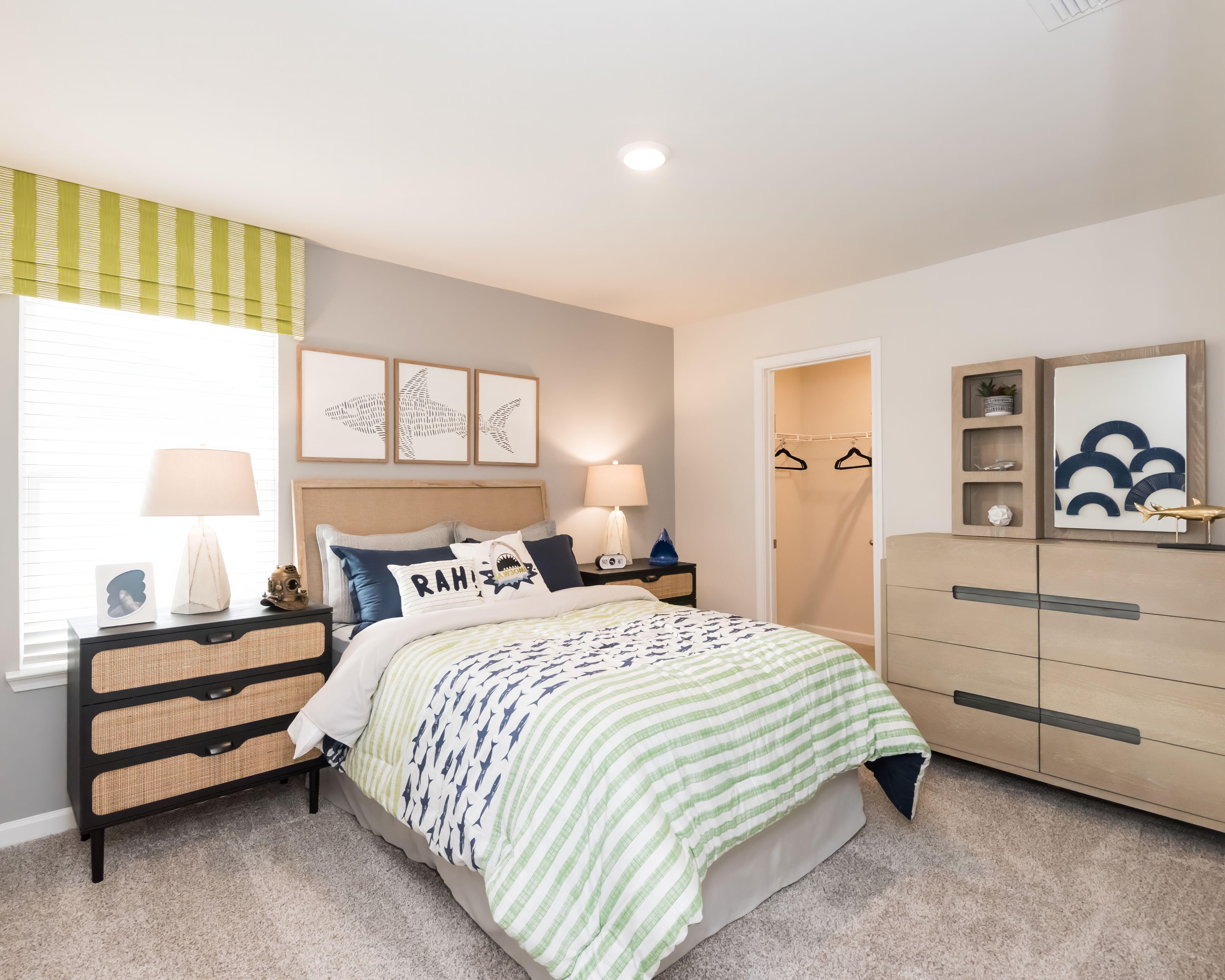 Secondary Bedroom in the Cromwell floorplan modeled at a Meritage Homes community in Atlanta, GA.
