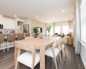 The open-concept floorplan makes hosting guests easy.