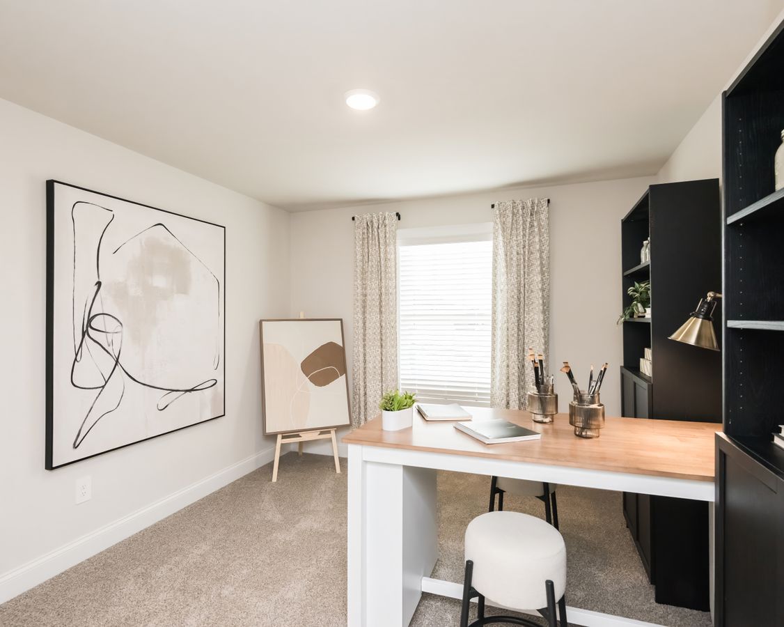 The Johnson floorplan features four secondary bedrooms.