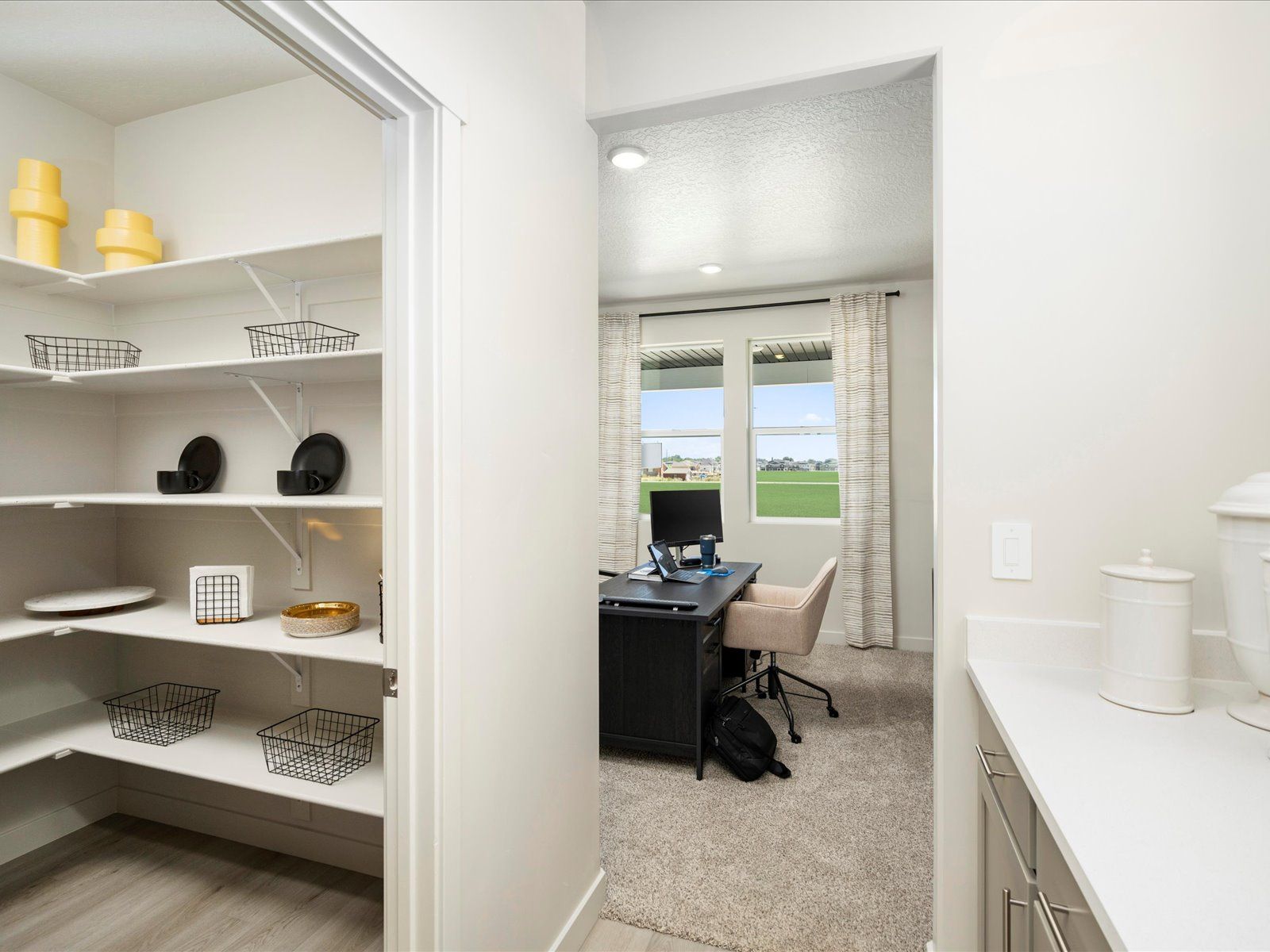 The Residence 6 floorplan interior image taken at a Meritage Homes Community in West Haven, UT.