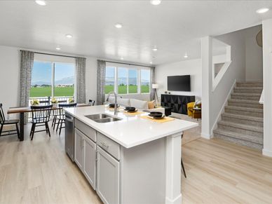 The Residence 6 floorplan interior image taken at a Meritage Homes Community in West Haven, UT.
