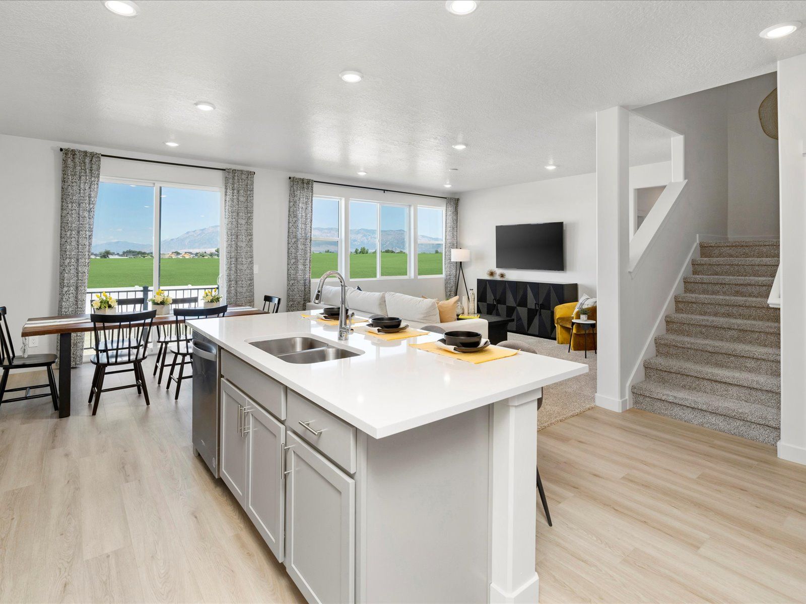 The Residence 6 floorplan interior image taken at a Meritage Homes Community in West Haven, UT.