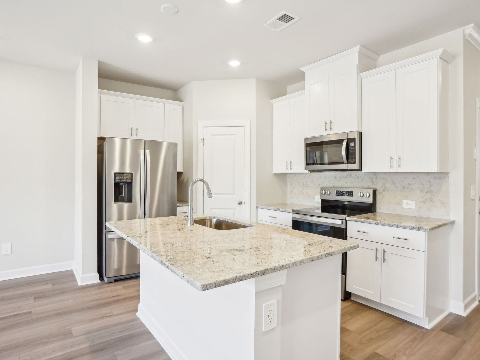 With countless storage cabinets, you'll always have room for your kitchen essentials.