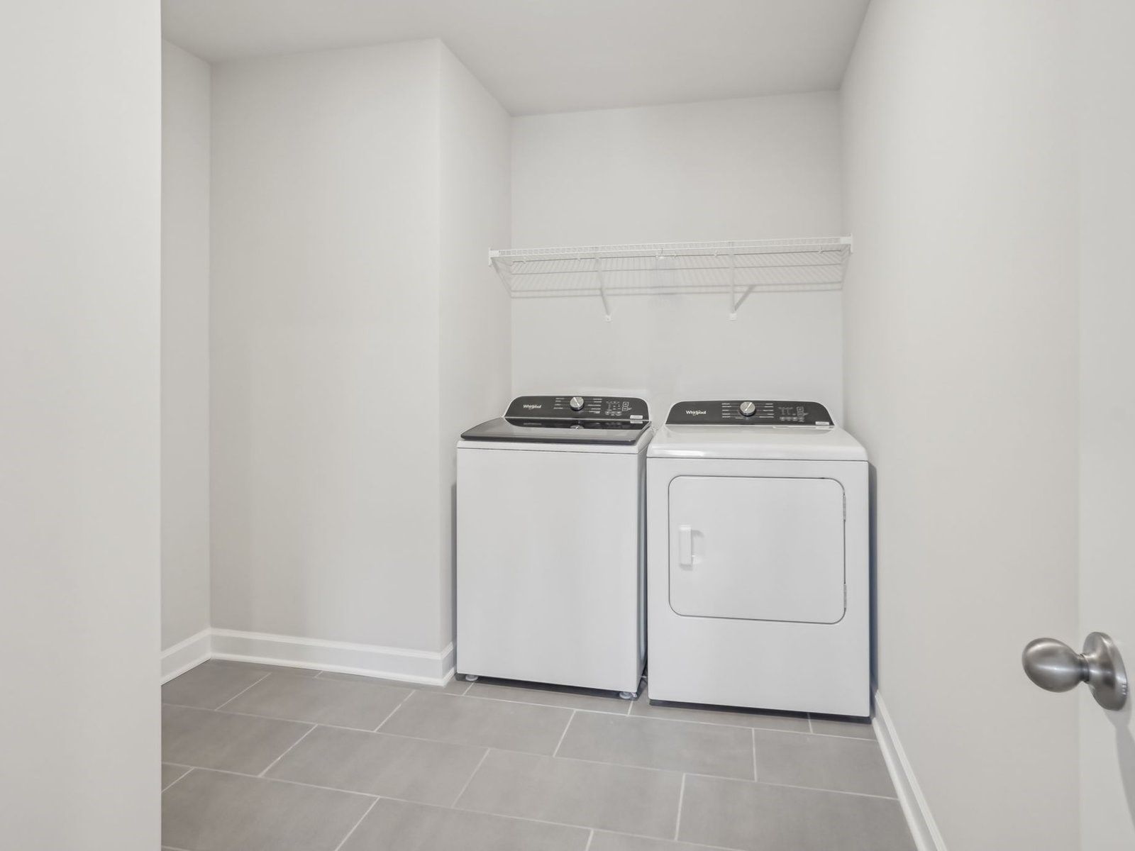 Laundry day just got easier with plenty of room to sort, fold, and organize clothes.
