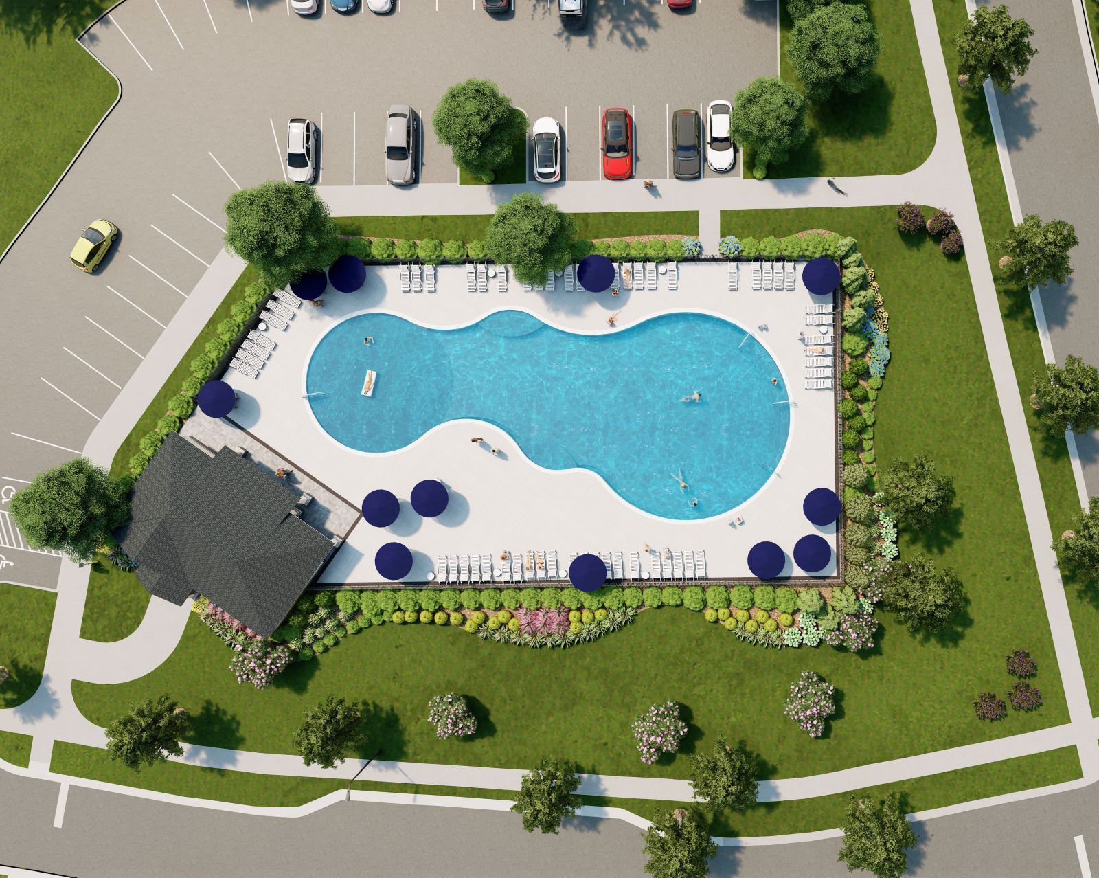 Coming soon, onsite amenities will include a resort-style pool and cabana.