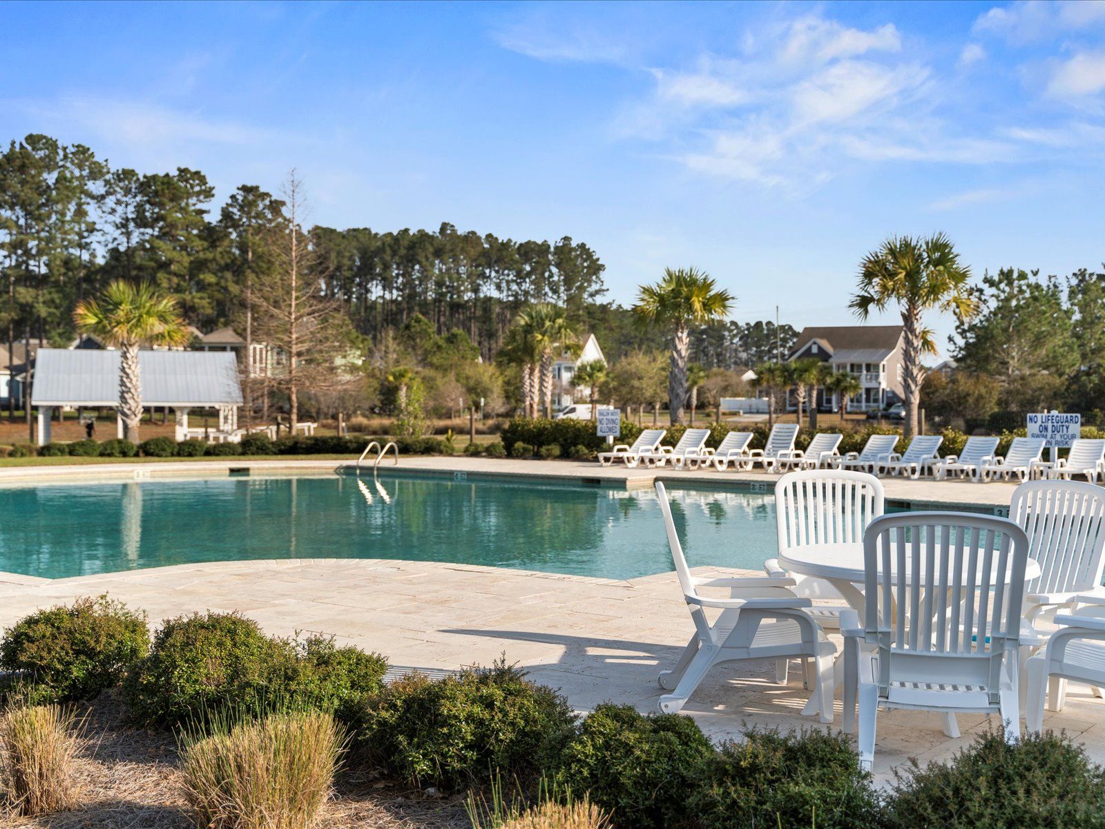 Relax by the community pool.