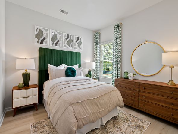 Secondary bedroom in the Chatham floorplan at a Meritage Homes community in Zebulon, NC.