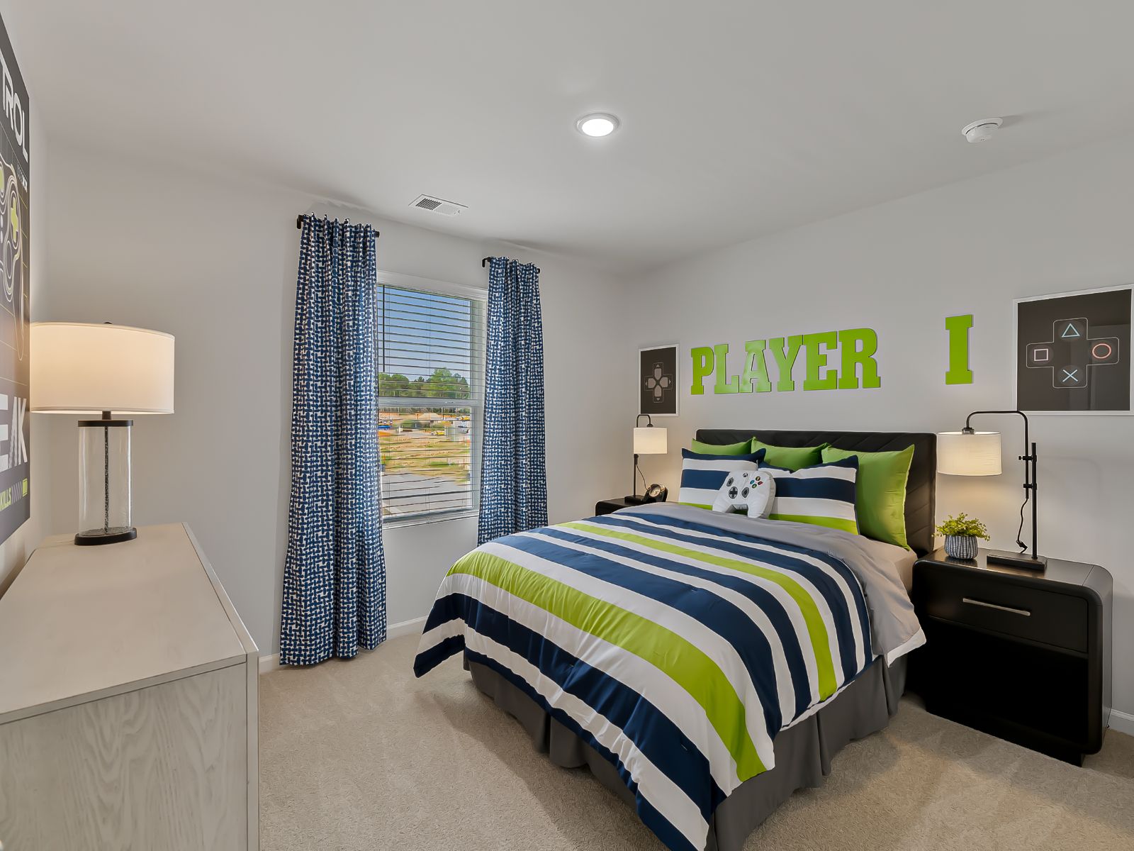Secondary bedroom in the Chatham floorplan at a Meritage Homes community in Zebulon, NC.