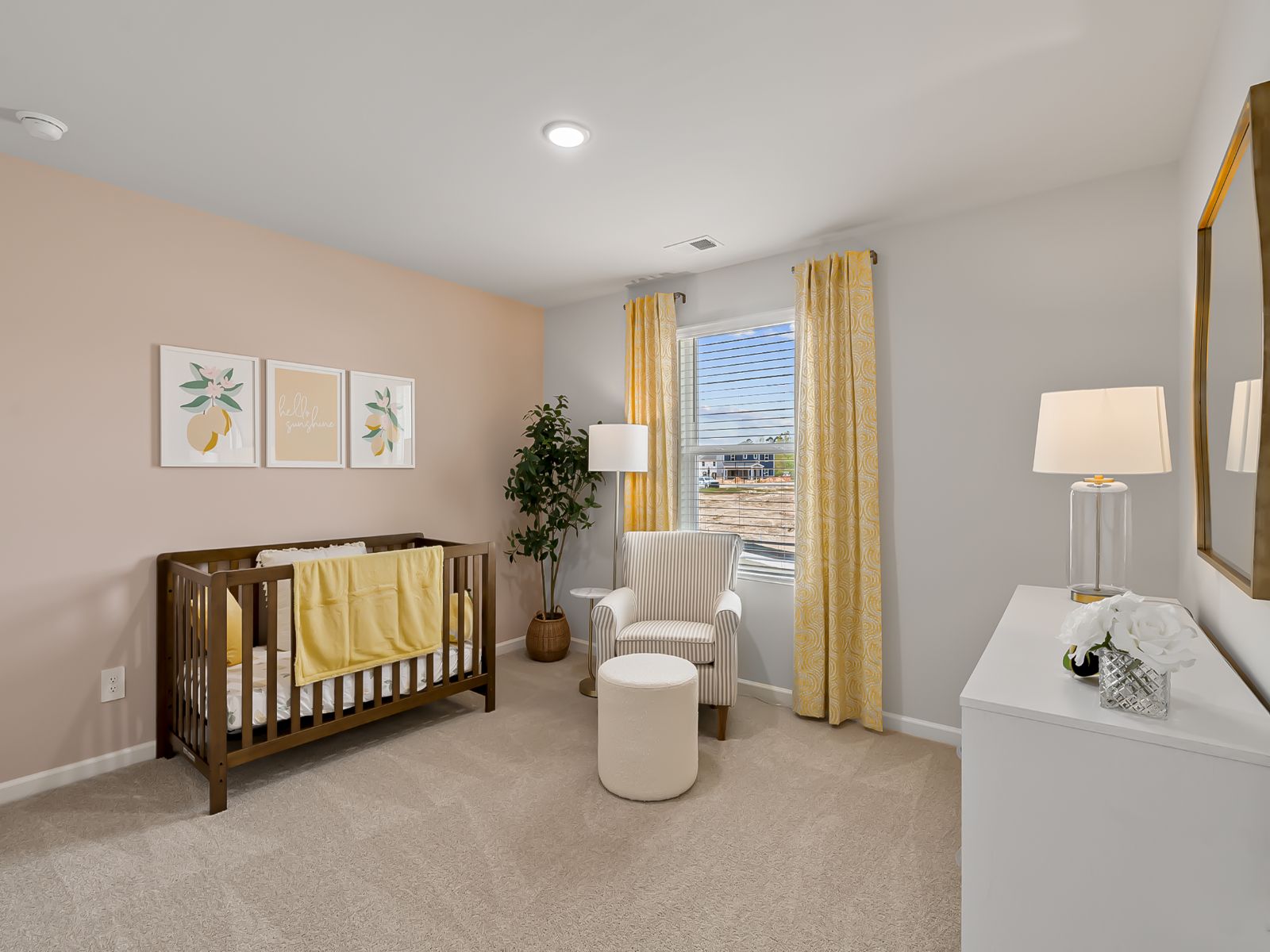 Secondary bedroom in the Chatham floorplan at a Meritage Homes community in Zebulon, NC.