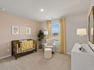 Secondary bedroom in the Chatham floorplan at a Meritage Homes community in Zebulon, NC.