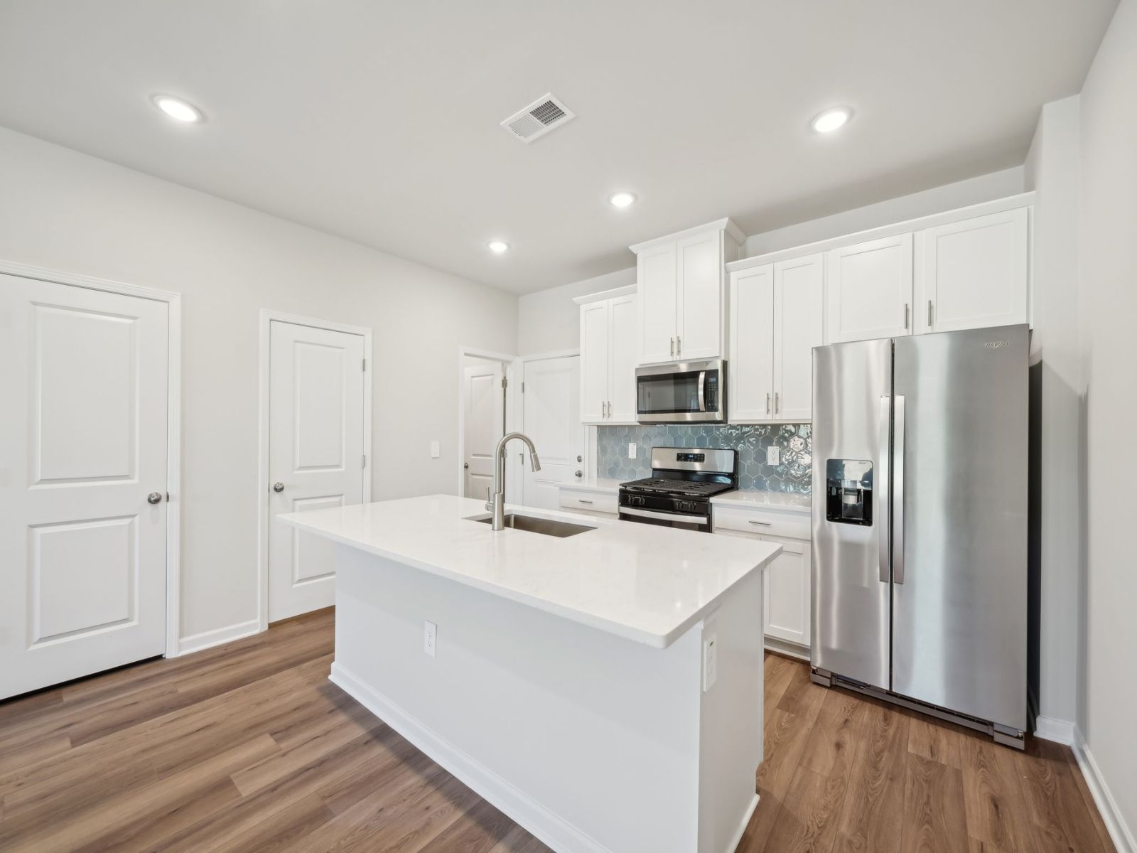 Kitchen in the Thorton floorplan at 3725 Rosebush Dr in Zebulon, NC.