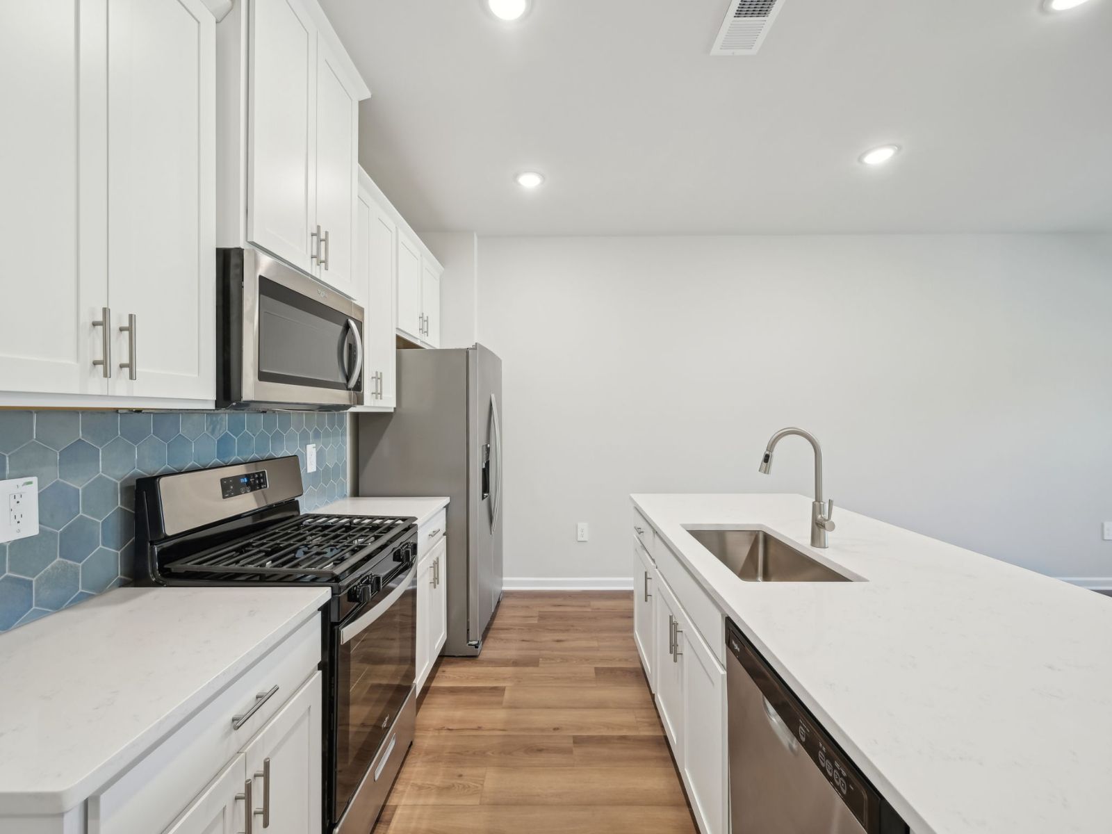 Kitchen in the Thorton floorplan at 3725 Rosebush Dr in Zebulon, NC.