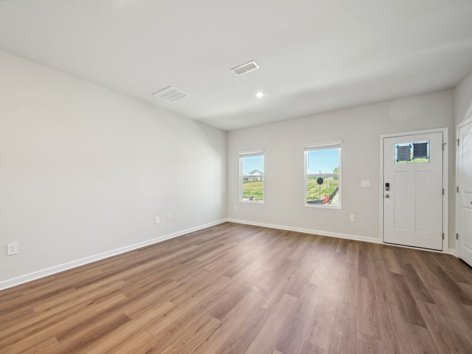 Great room in the Thorton floorplan at 3725 Rosebush Dr in Zebulon, NC.