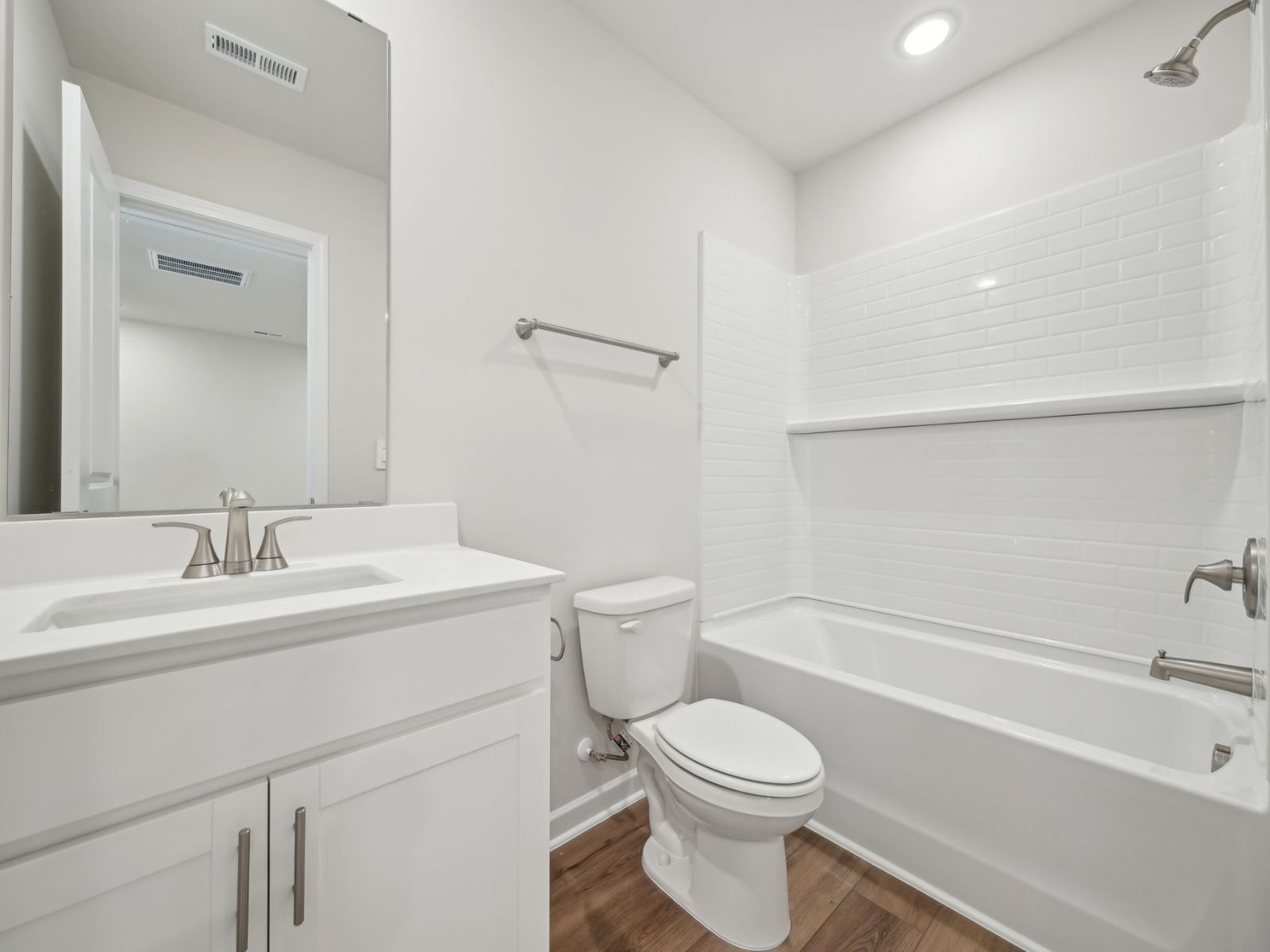 Secondary bathroom in the Thorton floorplan at 3725 Rosebush Dr in Zebulon, NC.