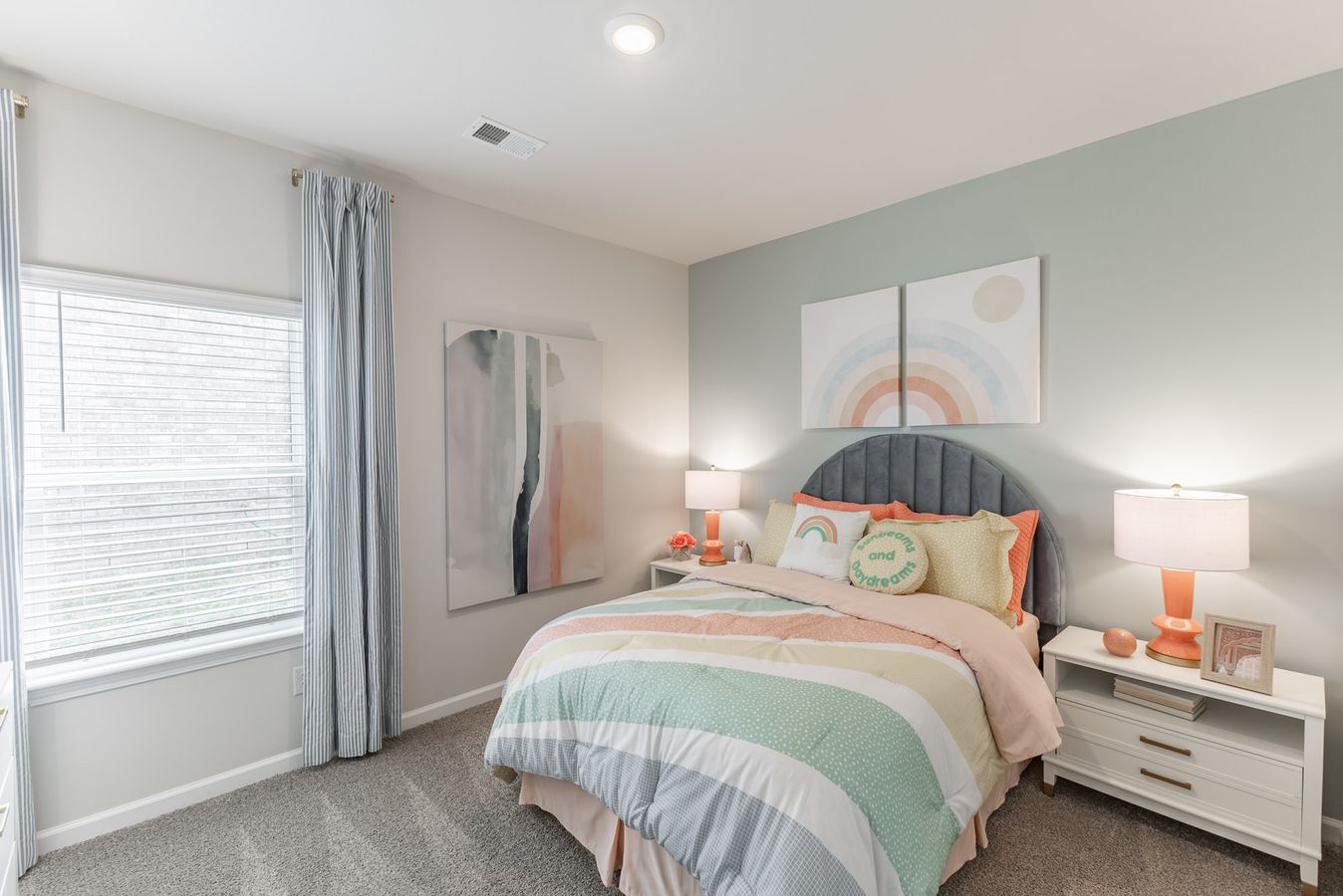 The Gibson features three secondary bedrooms.