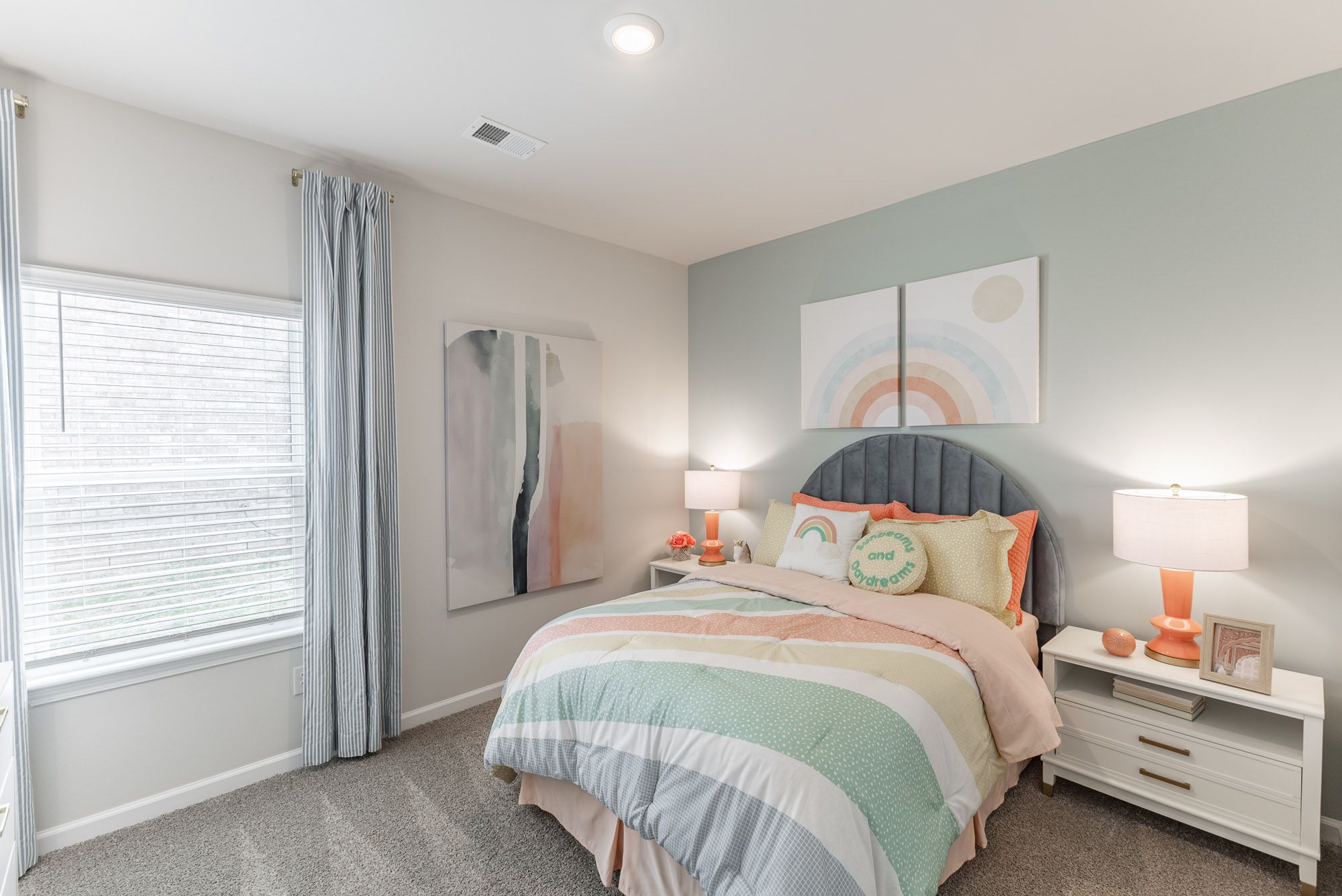 The Gibson features three secondary bedrooms.