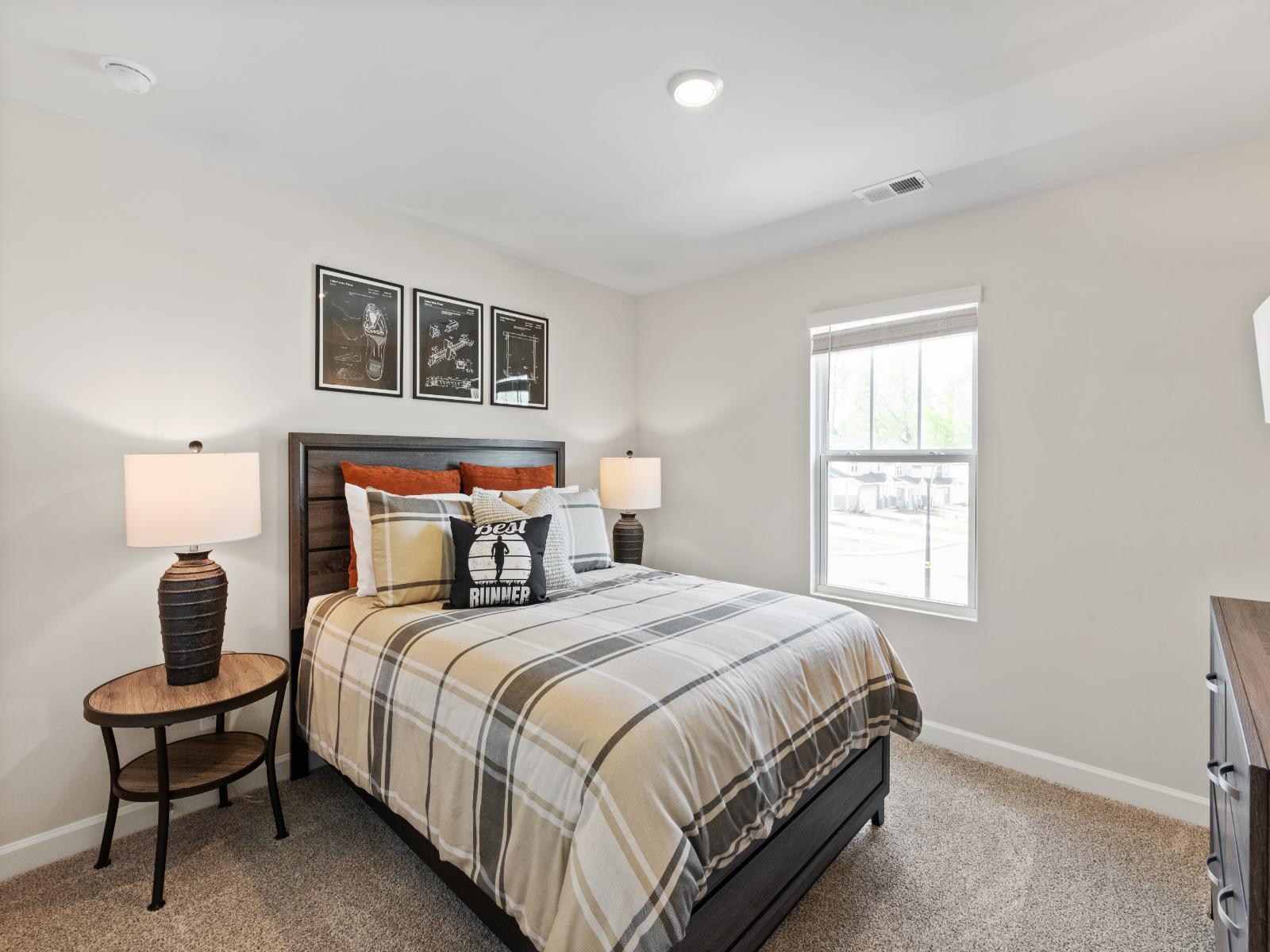 Turn the secondary bedroom into a perfect guest space.