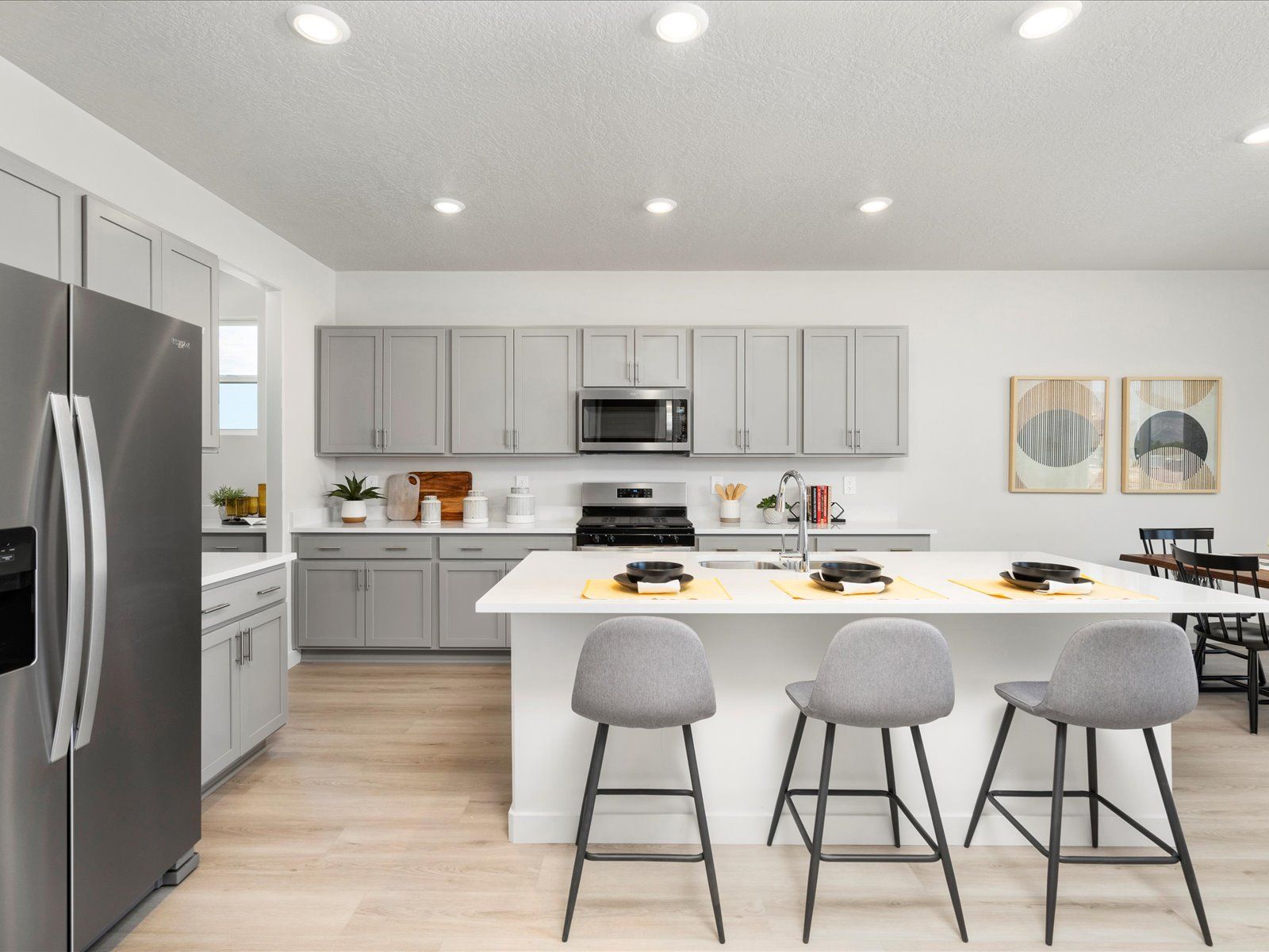 The Residence 6 floorplan interior image taken at a Meritage Homes Community in West Haven, UT.