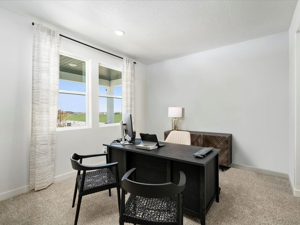 The Residence 6 floorplan interior image taken at a Meritage Homes Community in West Haven, UT.