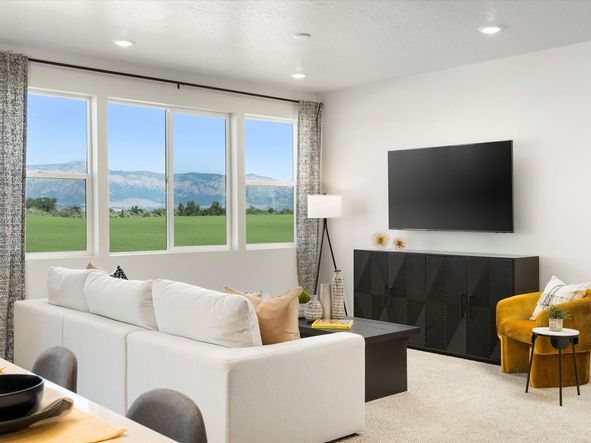 The Residence 6 floorplan interior image taken at a Meritage Homes Community in West Haven, UT.