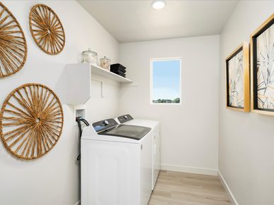 The Residence 6 floorplan interior image taken at a Meritage Homes Community in West Haven, UT.