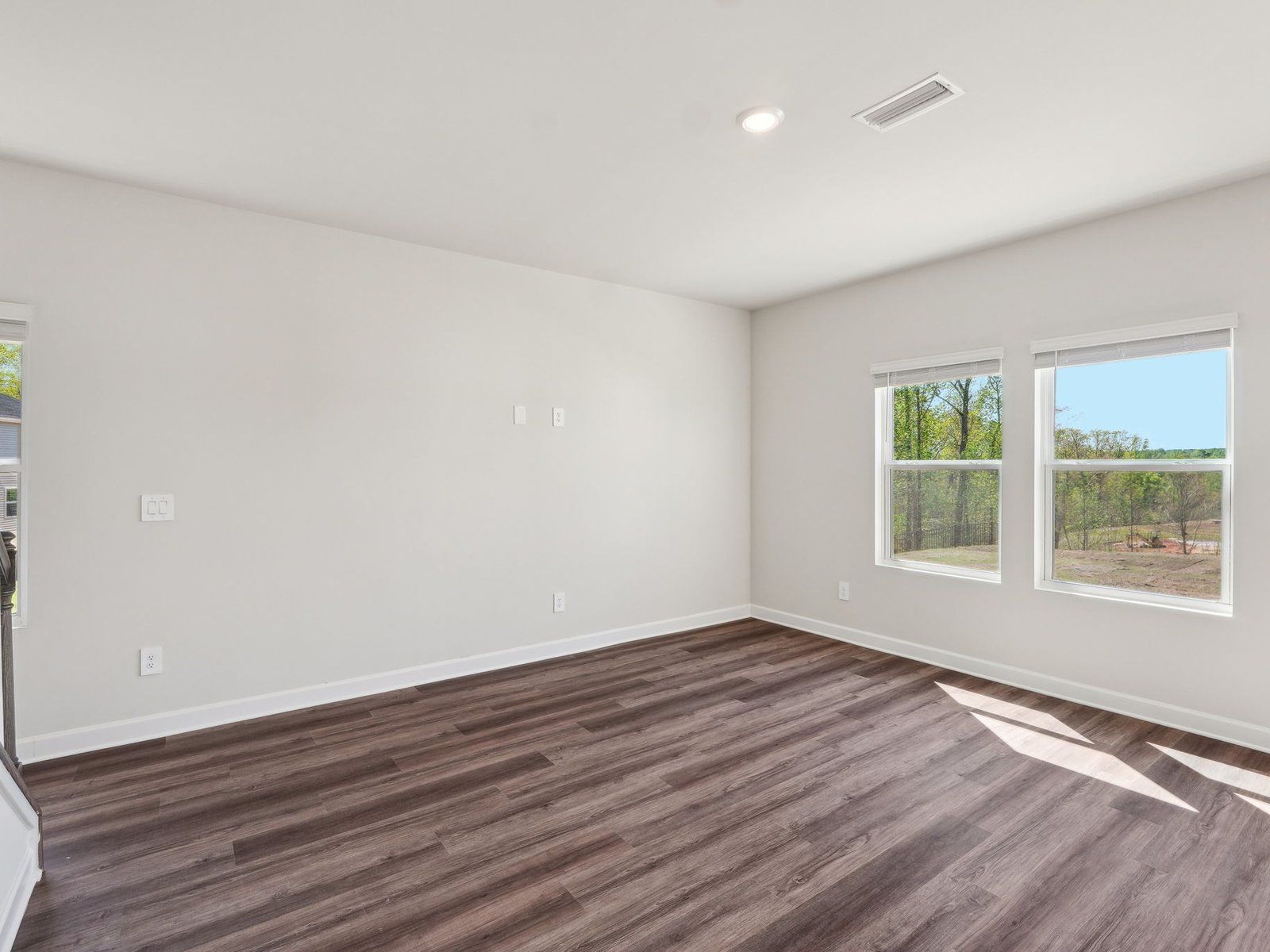 The great room provides an abundance of natural light.