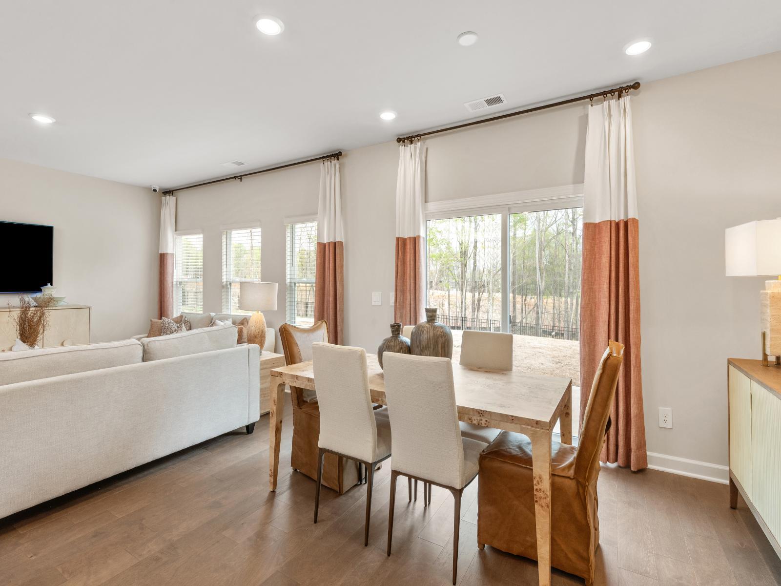 Turn this flex area into a breakfast nook or dining room.