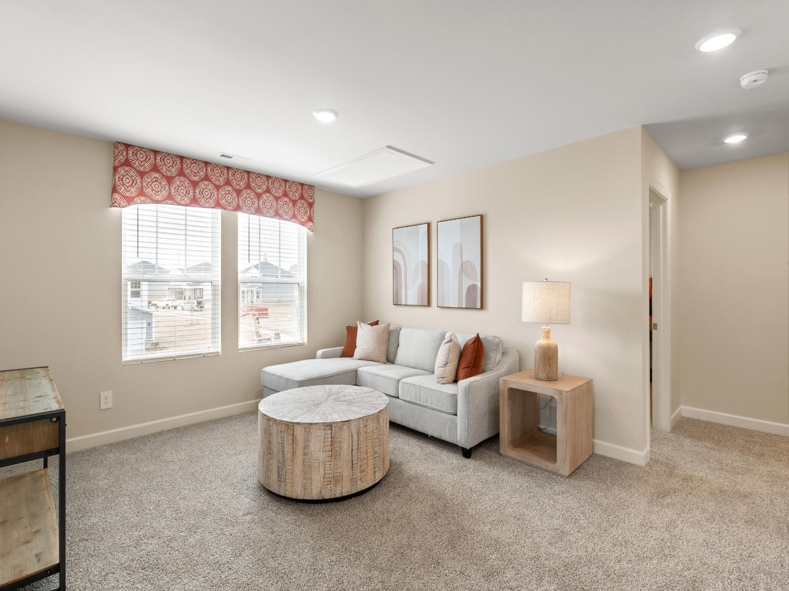 The loft is the perfect space to spend quality-time with guests.