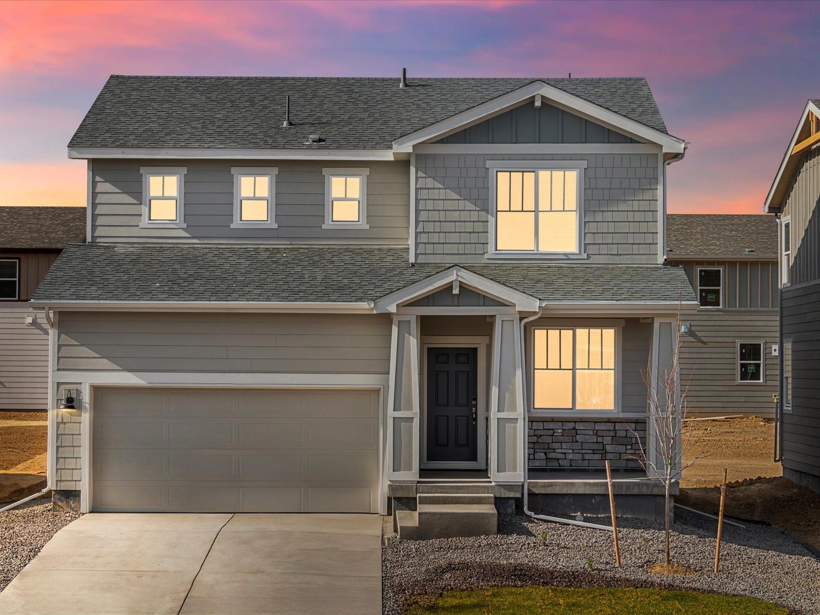 The Pagosa floorplan image taken at a Meritage Homes community in Johnstown, CO