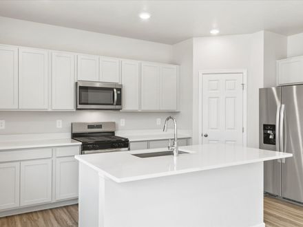 The Pagosa floorplan image taken at a Meritage Homes community in Johnstown, CO