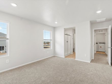 The Pagosa floorplan image taken at a Meritage Homes community in Johnstown, CO