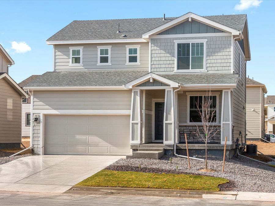 The Pagosa floorplan image taken at a Meritage Homes community in Johnstown, CO