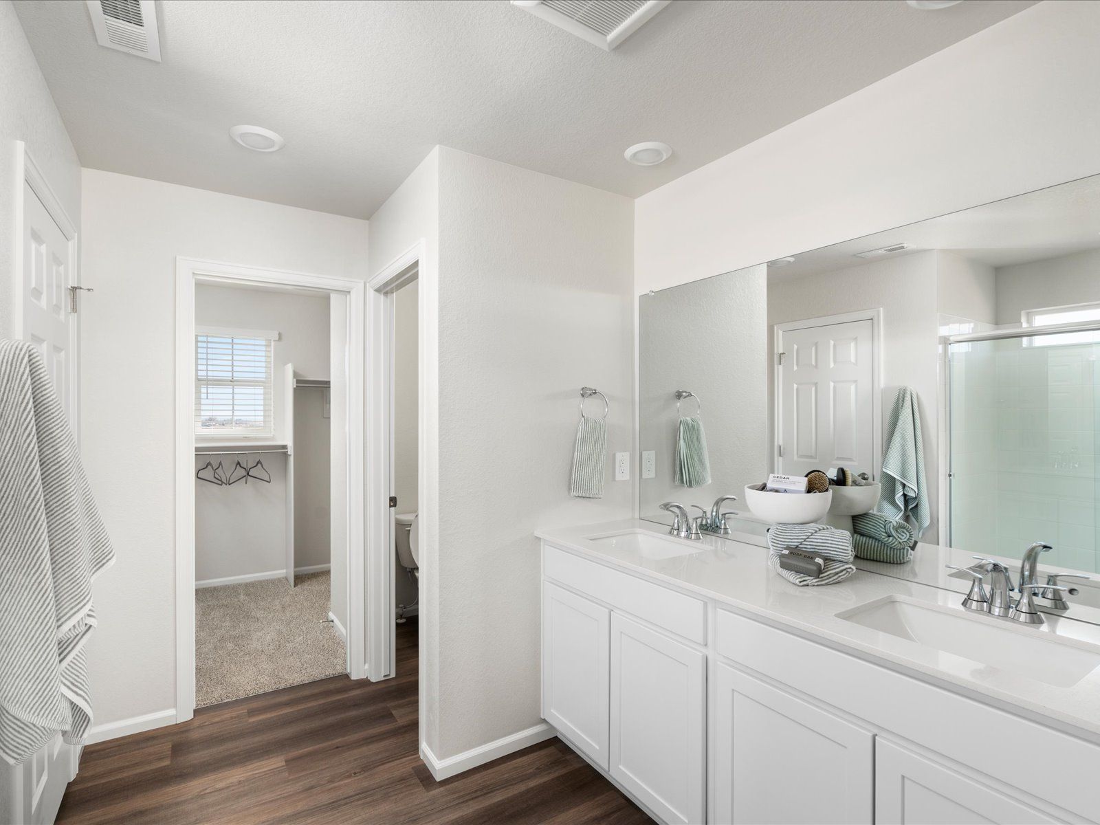 The Monarch floorplan interior image modeled at a Meritage Homes community in Johnstown, CO.
