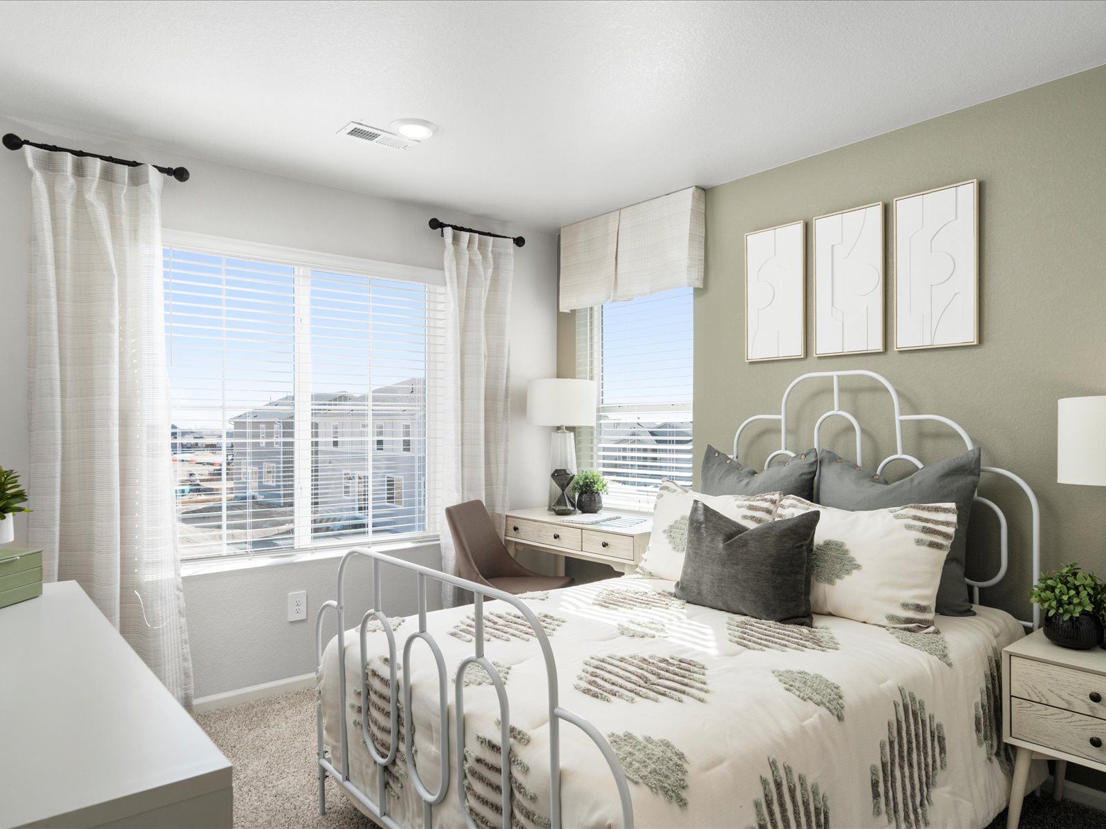 The Monarch floorplan interior image modeled at a Meritage Homes community in Johnstown, CO.