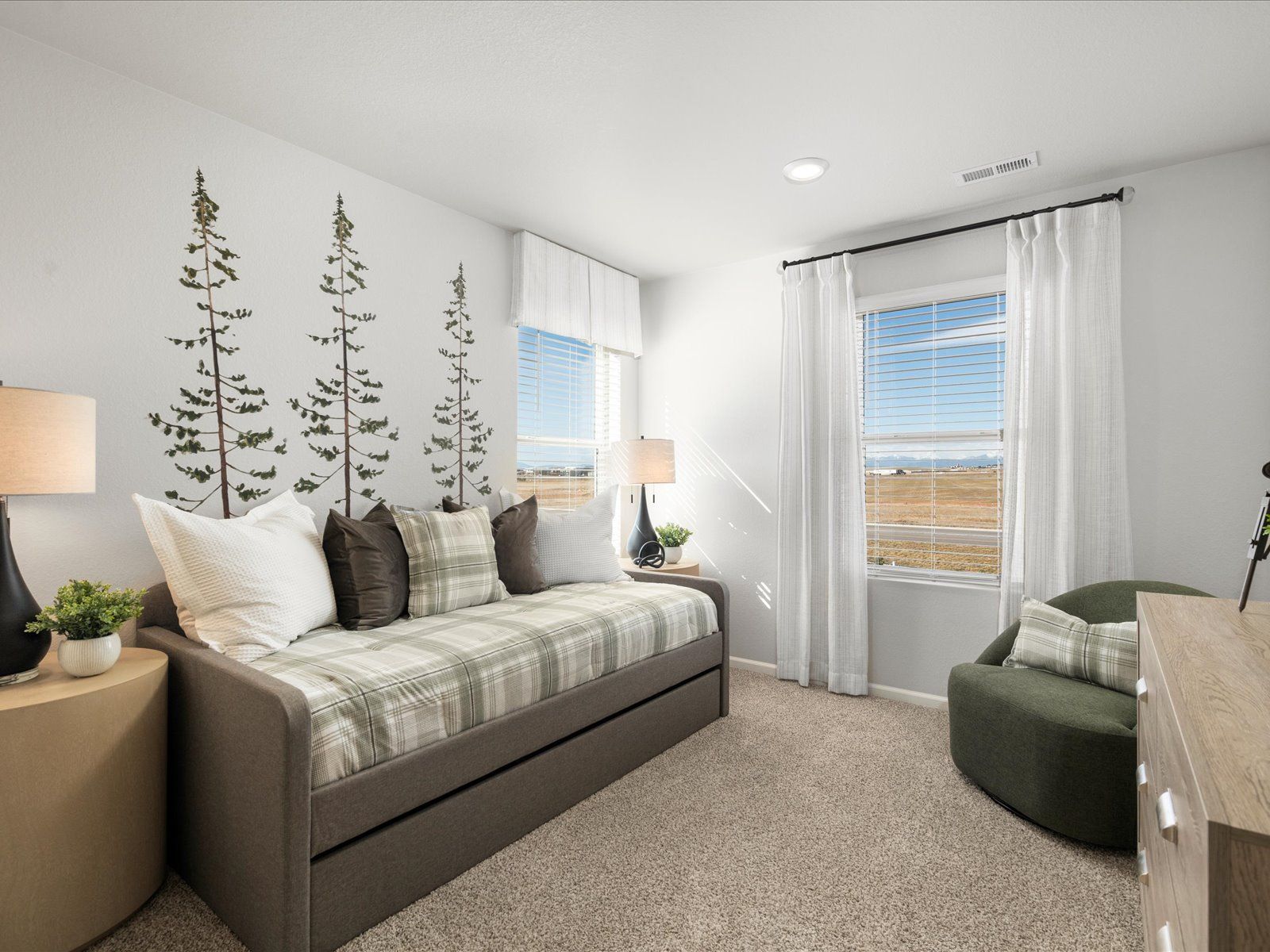 The Monarch floorplan interior image modeled at a Meritage Homes community in Johnstown, CO.