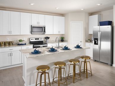 The Kitchen of the Foxglove Model at Hampton Park