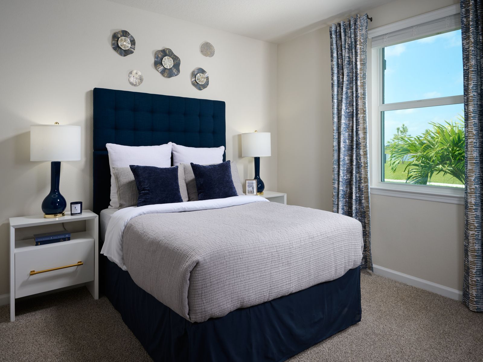 The Bedroom of the Foxglove Model at Hampton Park