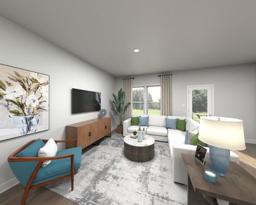 Spend family nights in the spacious great room.