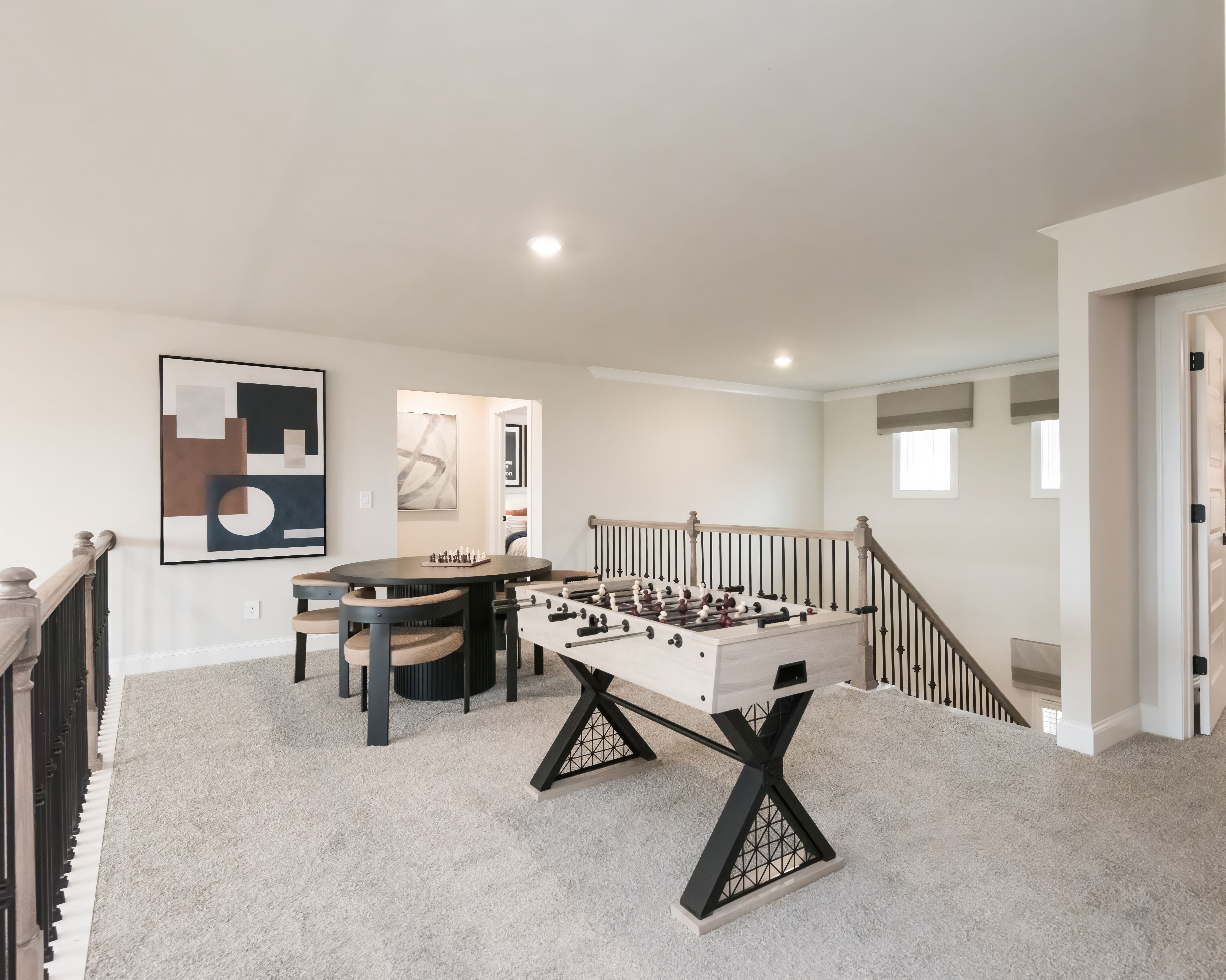 On the second floor, you can find a versatile flex space to customize to your needs.